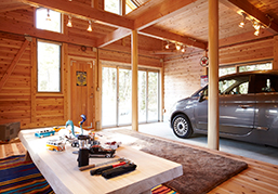 山梨県富士五湖に建てた自然と趣味を楽しむセカンドハウス